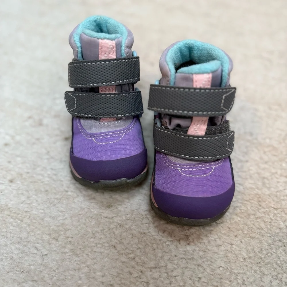 See Kai Run Purple and Grey Boots